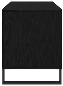 Armário de Gravação vidaXL Preto Carvalho 100x38x48 cm Madeira Projeta