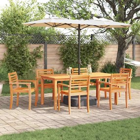 vidaXL Conjunto de Jantar de Jardim com 7 Peças em Madeira de Acácia