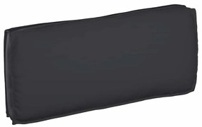 vidaXL Almofada de palete preta para assento/encosto 120x50x12 cm em tecido Oxford.