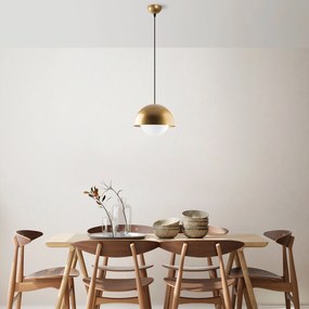 Candeeiro Suspenso Camgoz – Dourado – 30 x 30 x 108 cm