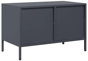 Móvel de TV 68x39x43,5 cm aço laminado a frio antracite