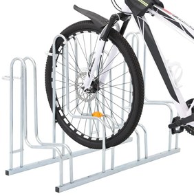 Suporte independente para 4 bicicletas aço galvanizado