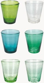 Copos artesanais com bolhas de ar Cancun, conjunto de 6