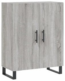 Armário alto 69,5x34x180 cm derivados de madeira sonoma cinza