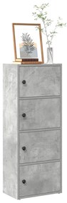 vidaXL Estante 40x24x102 cm derivados de madeira cinzento cimento