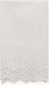 Toalha de mesa em algodão bordado Juno