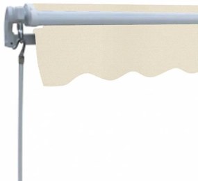 Toldo dobrável manual 300 cm creme