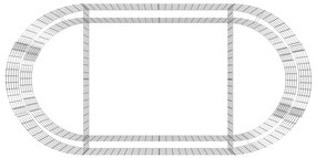 Canteiro elevado/cesto gabião 200x100x50 cm ferro galvanizado