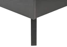 Cama de casal em rattan preto 180 x 200 cm MONPAZIER Beliani