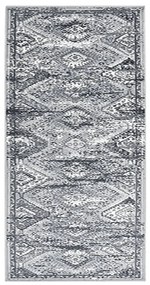 vidaXL Passadeira 80x150 cm polipropileno cinzento oriental