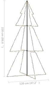 Árvore de Natal em cone 300 LEDs 120x220 cm interior e exterior