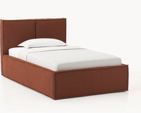 Cama de solteiro estofada em bouclé Dream