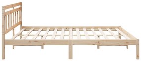 Estrutura da Cama Castanho 180 x 200 cm Madeira de Pinheiro