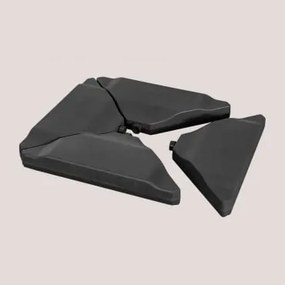 Pé De Guarda-sol Recarregável Zarpom Preto - Sklum