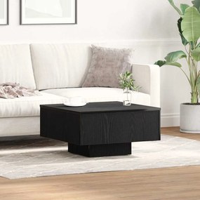 Mesa de Café vidaXL Carvalho Preto 60x60x31,5 cm Madeira de Engenharia