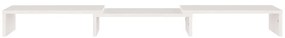 Suporte para monitor 80x24x10,5 cm madeira pinho maciça branco
