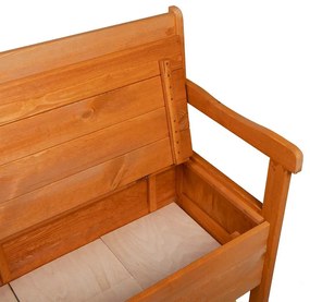 Banco de Exterior vidaXL Acácia 119x76x44 cm Madeira Sólida de Pinheir