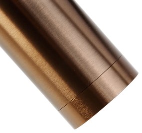 Sistema de calhas moderno monofásico com 4 focos bronze escuro - Jeana Moderno