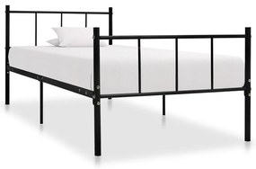 Estrutura de cama 90x200 cm metal preto