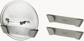 Suportes para tampas de panelas para interior de armário Duo, conjunto de 3