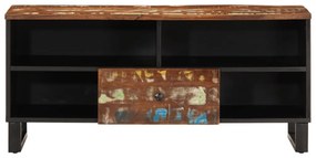 Móvel de TV 100x33x46 cm acácia maciça/derivados madeira