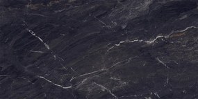 Mexen Sintra Grés preto esmaltado retificado G1, azulejo de pavimento e parede 120 x 60 cm, alto brilho - TL204-120-060-00