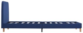 Estrutura de cama 90x200 cm tecido azul