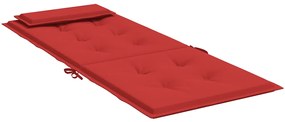 Almofadões p/ cadeira encosto alto 2 pcs tecido oxford vermelho