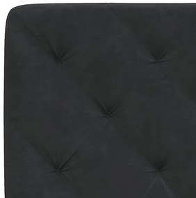 Cama com colchão 90x190 cm veludo preto