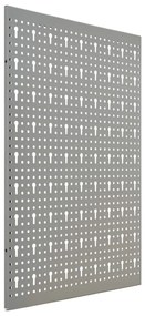 Placas perfuradas de parede 3 pcs 40x58 cm aço