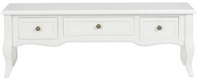 Móvel de TV 100x35x35 cm madeira branco