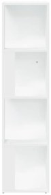 Armário de canto 33x33x132 cm contraplacado branco