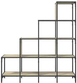 Estante 122x30x132cm derivados de madeira/metal carvalho sonoma