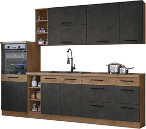 Conjunto de cozinha modular Wood Grey 137