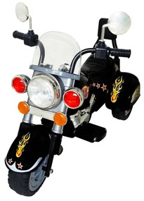 Moto de passeio alimentada a bateria preta