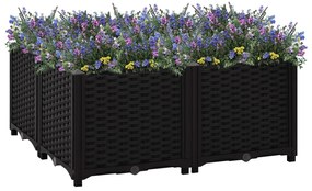 vidaXL Canteiro elevado 80x80x38 cm polipropileno