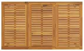 Conjunto de Jantar de Jardim de 5 Peças vidaXL Cinza Polyrattan Acácia
