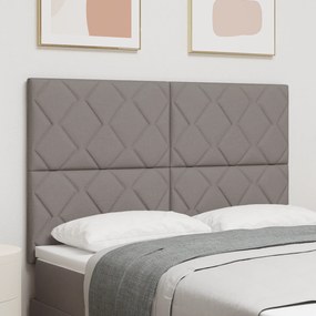 Cabeceira Design de Blocos em Diamante Taupe 160 cm Tecido