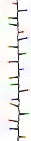 Cordão de luzes compacto 400 luzes LED 13 m PVC multicolorido