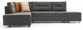 Sofá-Cama de Canto Manama – Antracite – 280x85x206 cm