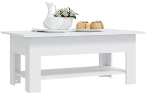 Mesa de centro 102x55x42 cm aglomerado branco