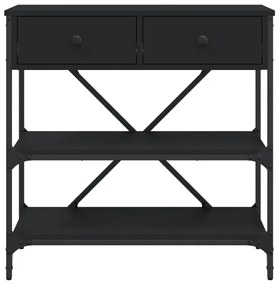 Mesa consola 75x34,5x75 cm derivados de madeira preto