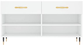 Banco sapateira 102x35x55 cm derivados de madeira branco