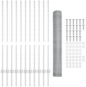 Conjunto de Cerca Conjunto de 2 Aço Galvanizado Padrão Durável