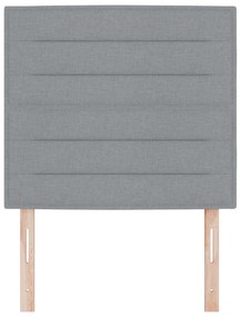Cabeceira Design Linhas Cinza Claro 80 cm Tecido