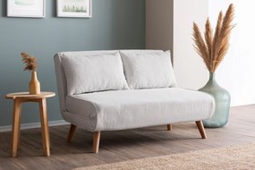 Sofá-Cama 2 Lugares Folde – Branco – 120 x 180 cm