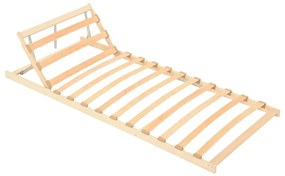Estrado de ripas com 13 ripas cabeceira ajustável 90x200 cm