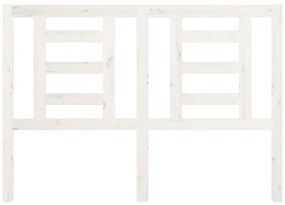 Cabeceira de cama 141x4x100 cm pinho maciço branco