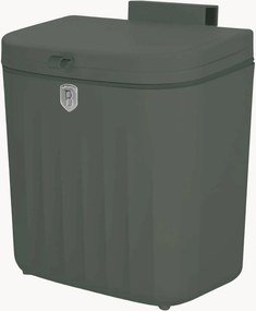 Caixote do lixo suspenso para cozinha Matte Green, 7 L
