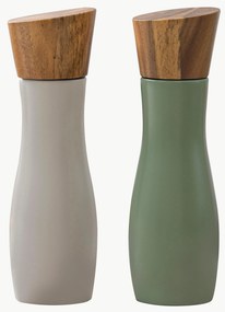 Moinhos de sal e pimenta com tampas em madeira de acácia Essentials, conjunto de 2